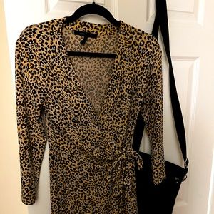 Bcbg maxazaria leopard, wrap dress
